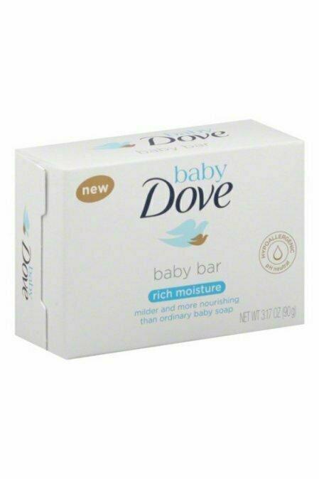 Dove Baby Rich Moisture Soap Bar, For Delicate Skin, 3.17 Oz