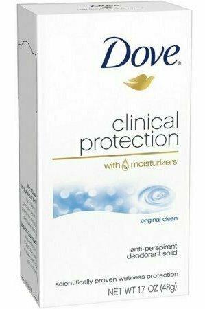 Dove Clinical Protection Anti-Perspirant Deodorant Solid Original Clean 1.70 oz