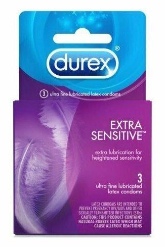 Durex Extra Sensitive Condom, 3 ct