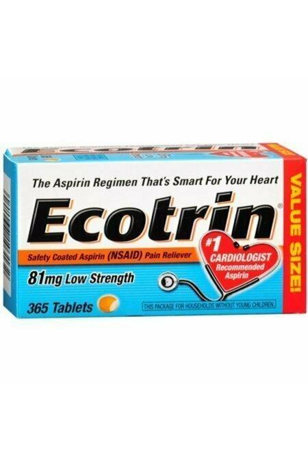 Ecotrin 81 mg Low Strength Tablets 365 each