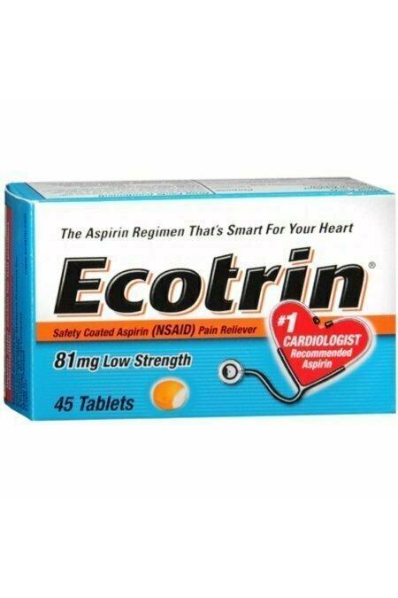 Ecotrin 81 mg Low Strength Tablets 45 Tablets