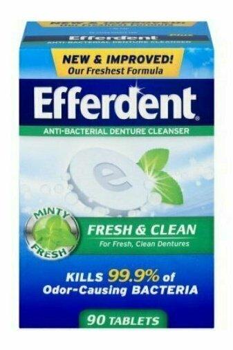Efferdent Plus Mint Denture Cleanser Tablets 90 each
