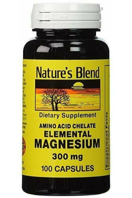 Elemental Magnesium Amino Acid Chelate 300 mg 100 Caps