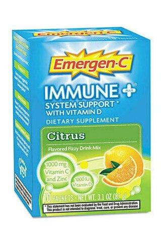 Emergen-C Immune+ System Support Fizzy Drink Mix Citrus