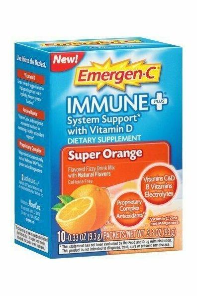 Emergen-C Immune + System Support, Super Orange 10 each