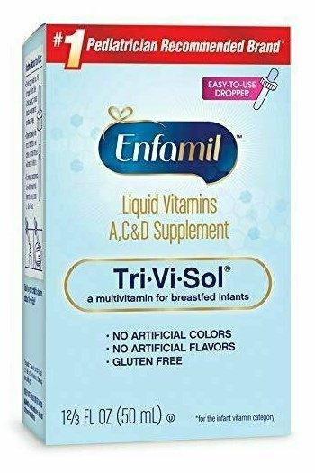 Enfamil Tri-Vi-Sol Liquid Vitamins A, C & D Supplement for Infant, 50 mL