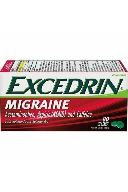 Excedrin Migraine Pain Relief Geltabs 80 each