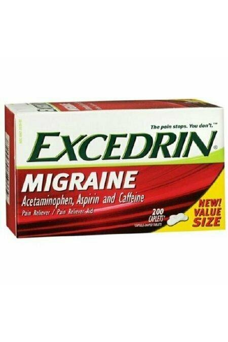 Excedrin Migraine Pain Reliever Caplets 200 each