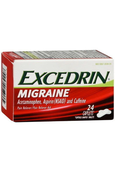 Excedrin Migraine Pain Reliever Caplets 24 each