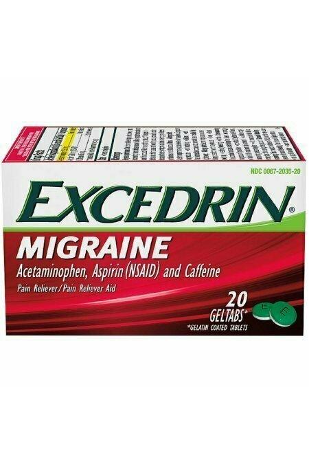 Excedrin Migraine Pain Reliever Geltabs 20 each