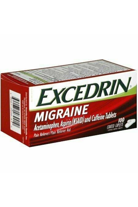 Excedrin Migraine Pain Reliever Tablets 100 each