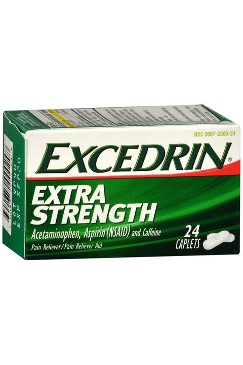 Excedrin Pain Relief Caplets, Extra Strength 24 Ct