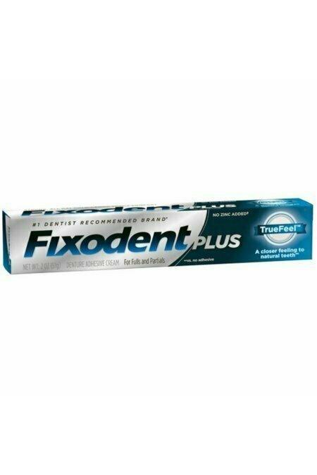 Fixodent Plus TrueFeel Denture Adhesive Cream 2 oz