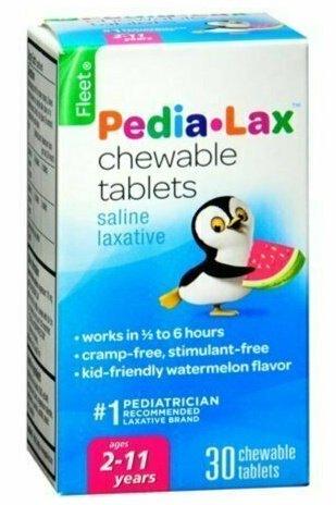 Fleet Pedia-Lax Chewable Tablets Watermelon Flavor 30 Tablets