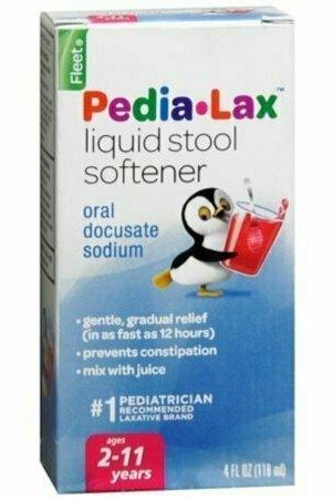 Fleet Pedia-Lax Liquid Stool Softener Fruit Punch Flavor 4 oz