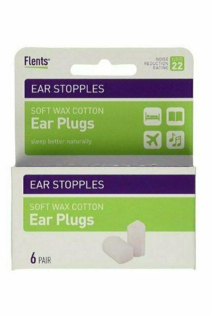 Flents Ear Stopples Wax-Cotton Ear Plugs