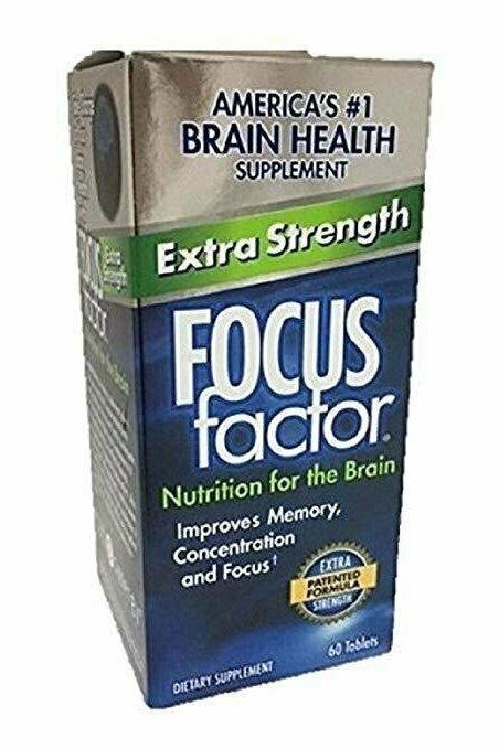 FOCUS Factor Dietary Supplement, Extra Strength, 60 Tablets Per Bottle