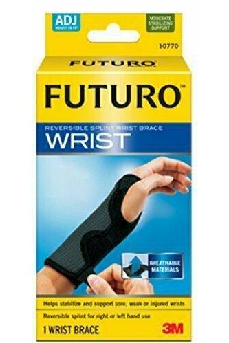 Futuro Adjustable Reversible Splint Wrist Brace, Moderate Stabilizing Support
