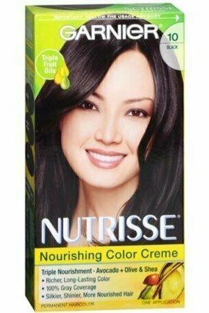 Garnier Nutrisse Haircolor Creme, Black 10 1 each