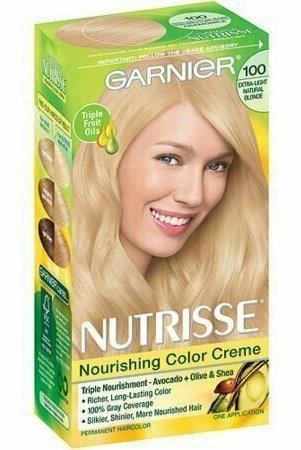 Garnier Nutrisse Nourishing Color Creme, Extra-Light Natural Blonde 100 1 each