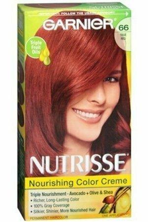 Garnier Nutrisse Nourishing Color Creme, True Red 66 1 each