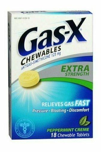 Gas-X Chewables Extra Strength Peppermint Creme 18 Tabs