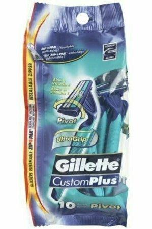 Gillette Custom Plus Pivot Disposable Razors 10 each
