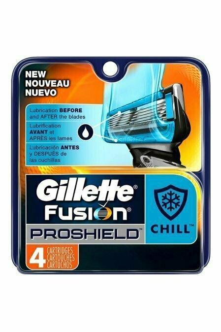 Gillette Fusion ProShield Razor Refill Cartridges, Chill 4 each