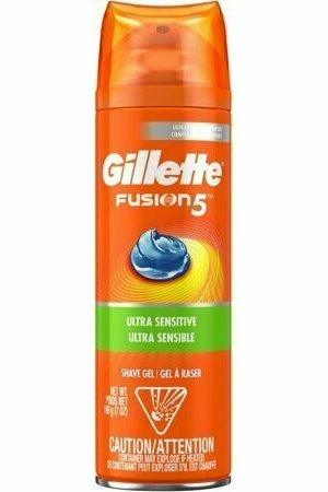 Gillette Fusion5 Hydra Gel Ultra Sensitive Shave Gel, 7 oz