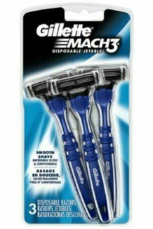 Gillette MACH3 Smooth Shave Disposable Razors 3 each