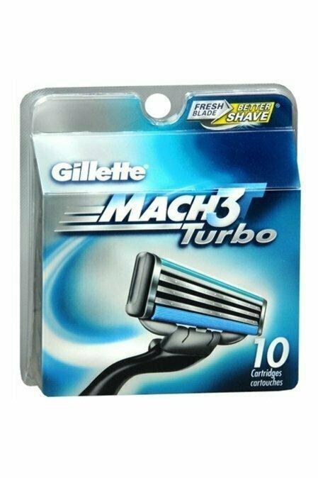 Gillette MACH3 Turbo Cartridges 10 Each