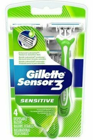 Gillette Sensor 3 Disposable Razors Men's 4 Each