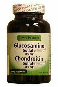 Glucosamine Chondroitin 500/400 Basic Organics 60 Caps