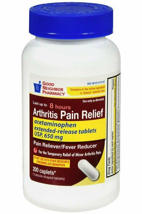 GNP APAP ARTHRITIS 650 MG CAPLETS 200 CT