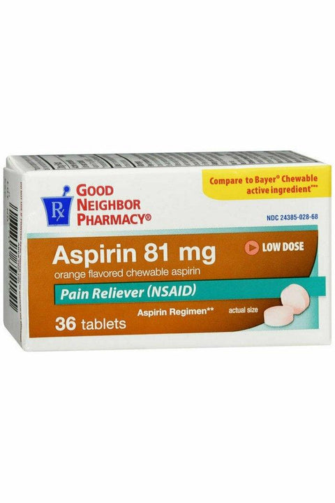 GNP Aspirin 81MG 36 tabs