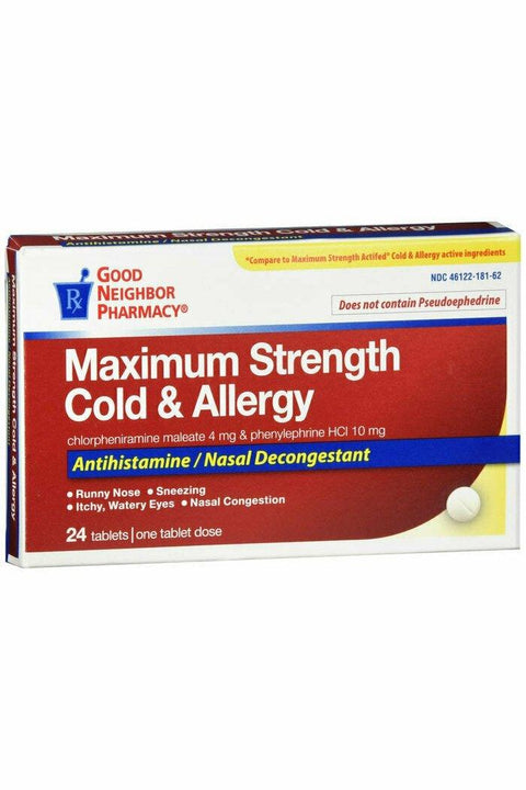 GNP COLD ALLERGY TABS 24CT
