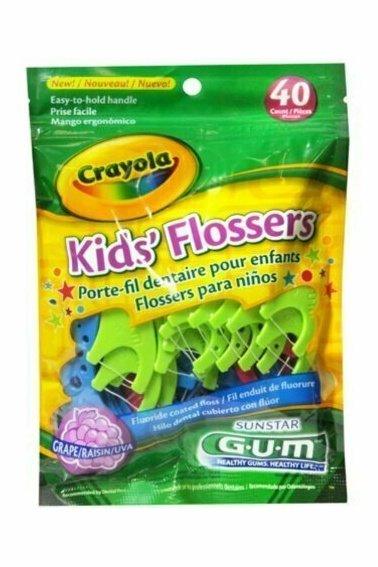 GUM Crayola Kids' Flossers 40 Each