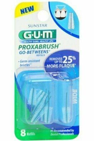 GUM Go-Betweens Proxabrush Refills Wide 614 8 Each