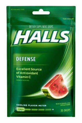 Halls Defense Vitamin C Drops Watermelon 30 each