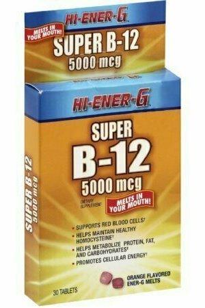 Hi-Ener-G Super B-12 5000 mcg Tablets 30 Tablets