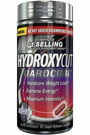 Hydroxycut Hardcore Dietary Supplement Capsules, 60 count