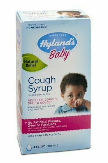 Hyland's Baby Cough Syrup, Natural Cough and Cold Relief, 4 Ounce