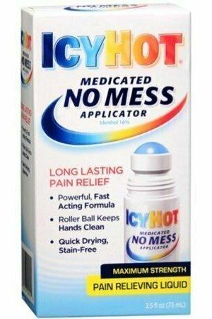 ICY HOT Medicated No Mess Applicator Pain Relieving Liquid 2.50 oz