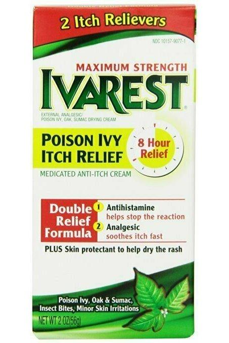 Ivarest Anti-Itch Cream, Maximum Strength, Medicated, 2 OZ