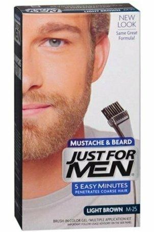 JUST FOR MEN Color Gel Mustache & Beard M-30 Light-Medium Brown 1 Each