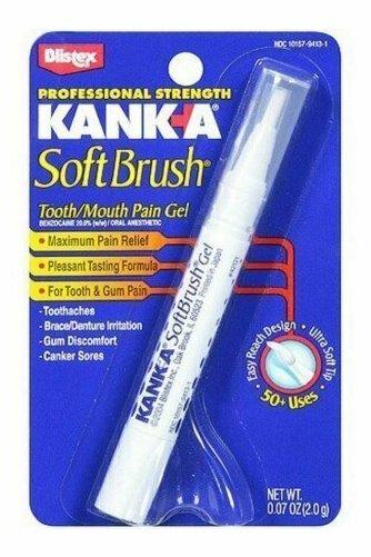 Kank-A Soft Brush Tooth/Mouth Pain Gel Professional Strength 0.07 oz