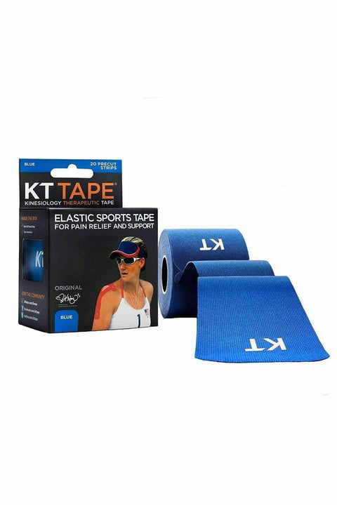 KT Tape 20 Pre cut 10 inch Strips, Blue