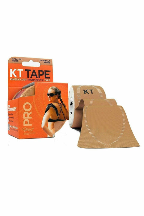 KT Tape Pro 20 Precut 10 inch Strips, Stealth Beige