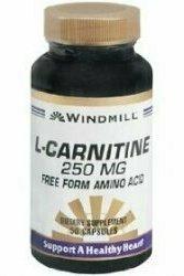 L-CARNITINE 50 CAPS 250 MG WINDMILL