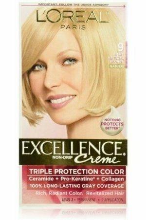 L'Oreal Paris Excellence Creme Haircolor, Light Natural Blonde 9 1 each